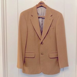 Lands’ End 100% Camel Hair 2-Button Sport Coat